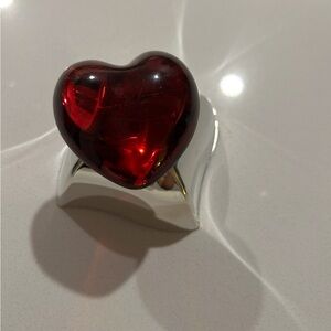 Signed Baccarat Crystal Red Heart ❤️